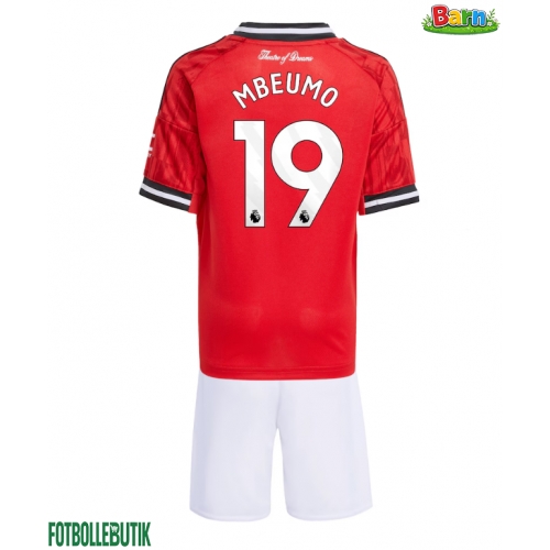 Manchester United Bryan Mbeumo #19 Hemmaställ Barn 2025-26 Kortärmad (+ Korta byxor)